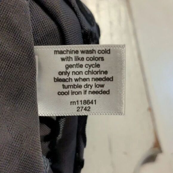 Lane Bryant 22/24 Black Leopard Print Mock Neck Sheer Mesh Long Sleeve Blouse - Picture 13 of 13